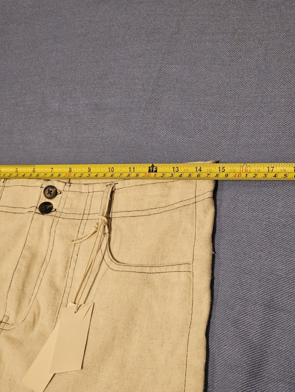 Cream Color Stitched Mini Skirt By Blank NYC - Picture 7 of 9
